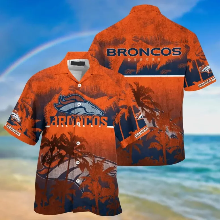 denver broncos rustic palm breeze fan spirit hawaiian shirt fuemk