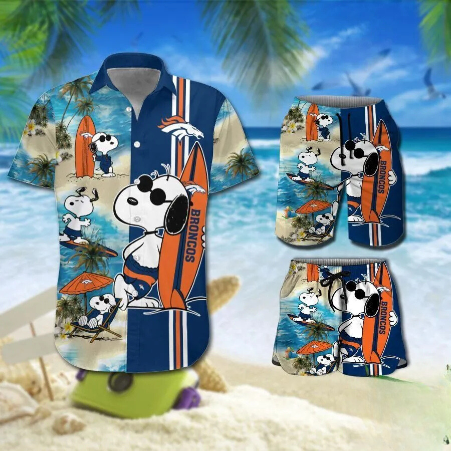 denver broncos snoopy surf hawaiian shirt p5es5