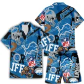 detroit lions for life hawaiian shirt