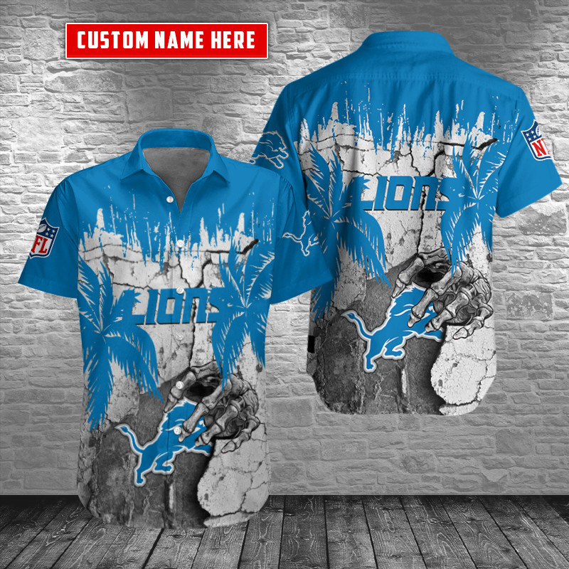 detroit lions palm break custom hawaiian shirt sjp01