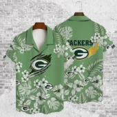 green bay packers tropical paradise breeze hawaiian shirt 8jphm