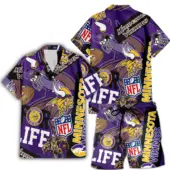 minnesota vikings for life hawaiian shirt sqr6w