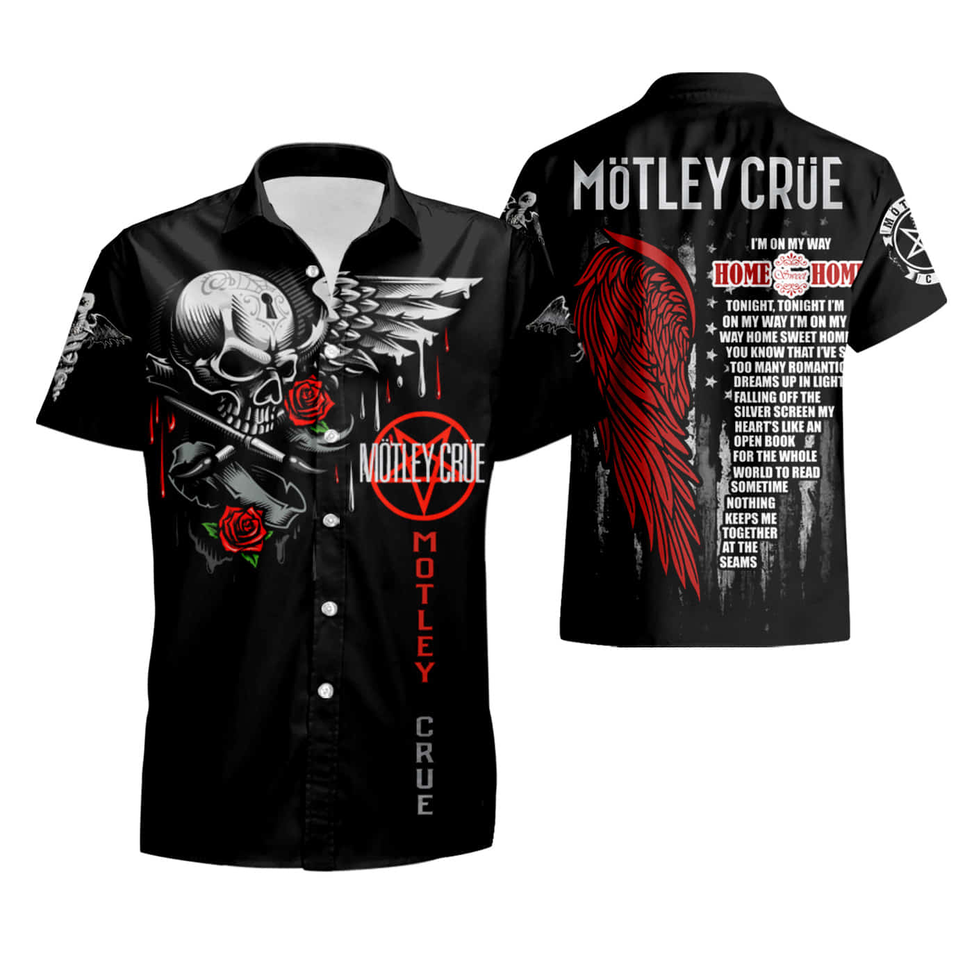 motley crue hawaiian shirt summer shirt qf0fl