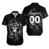 personalized las vegas raiders midnight camo hawaiian shirt v636o