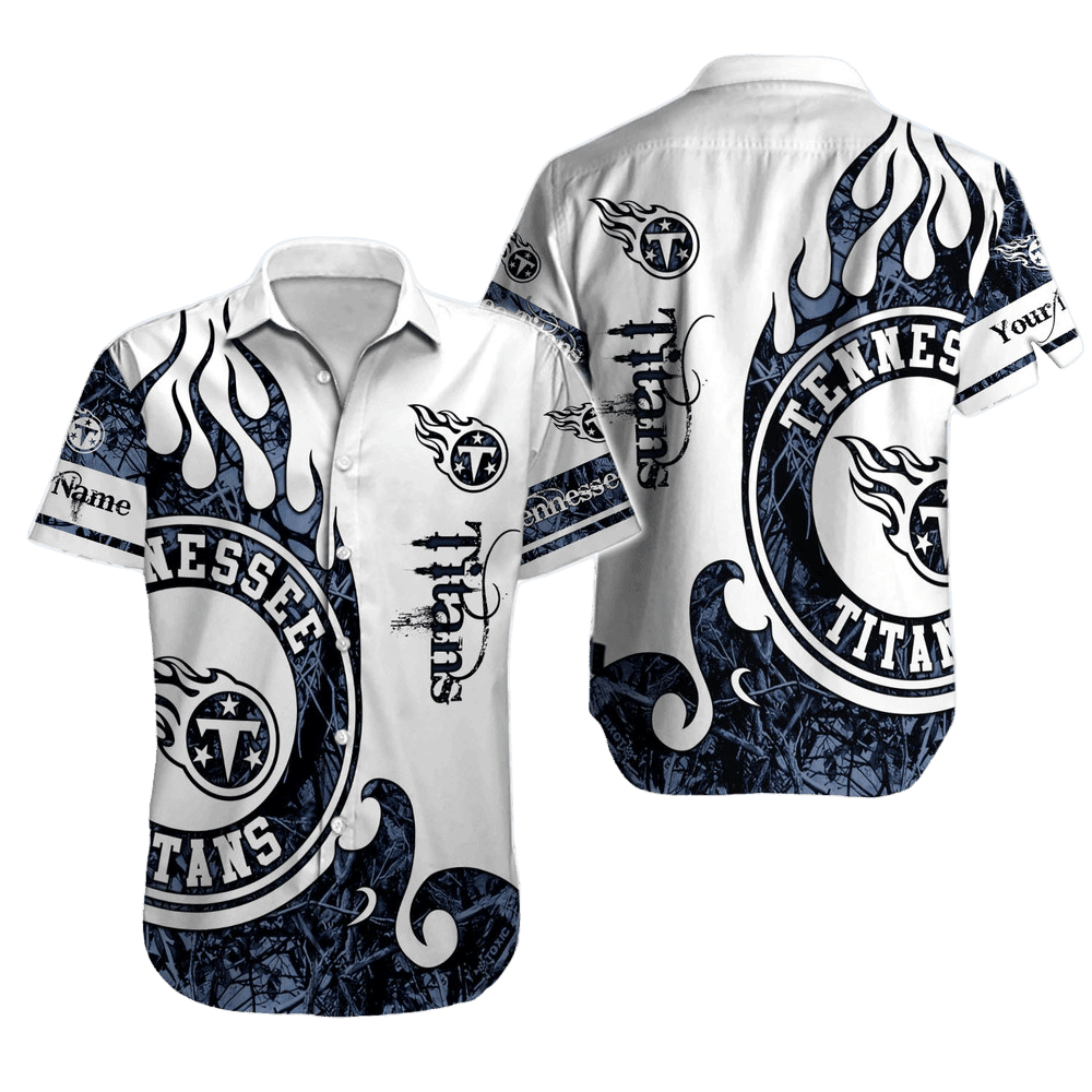 personalized tennessee titans flame crest hawaiian shirt 8q4st