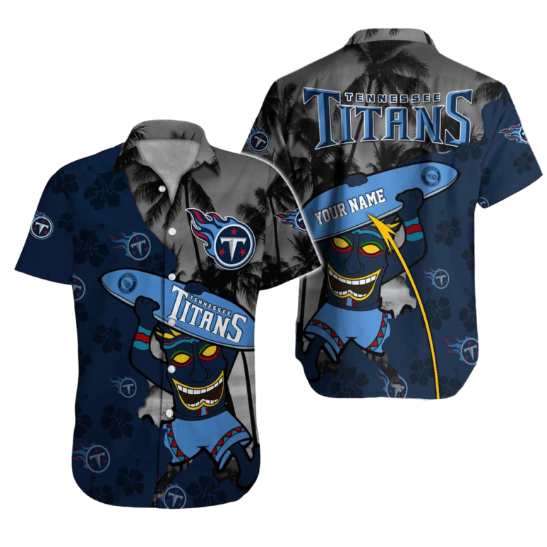 personalized tennessee titans tiki spirit hawaiian shirt 413oa