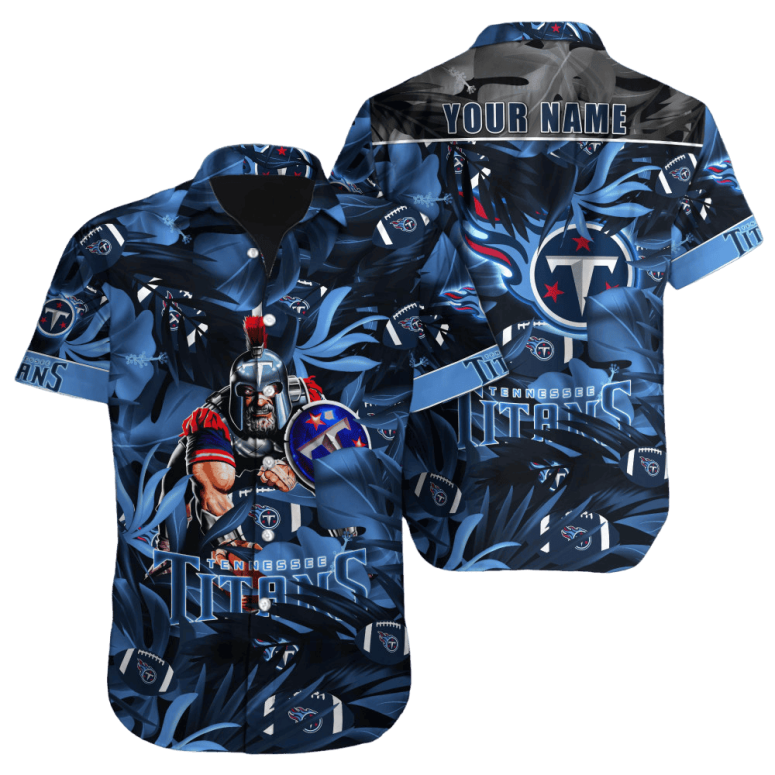 personalized tennessee titans warrior leaves hawaiian shirt 7c2i4