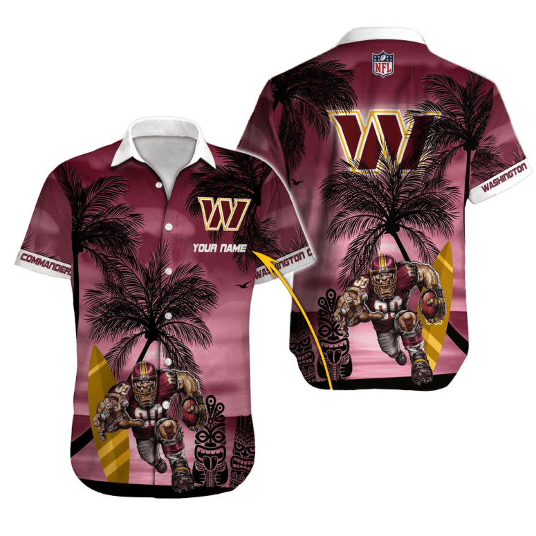 personalized washington commanders island blitz hawaiian shirt 8irov