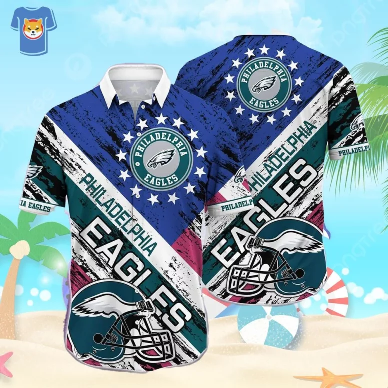 philadelphia eagles patriotic pride hawaiian shirt 3yd0t