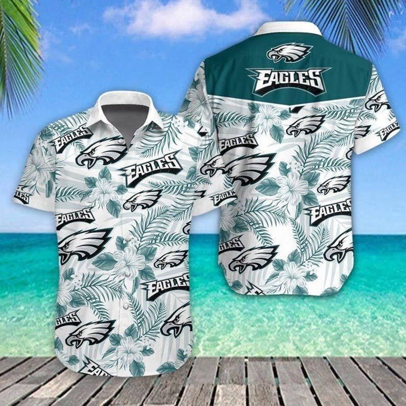 philadelphia eagles tropical spirit hawaiian shirt g2ejw