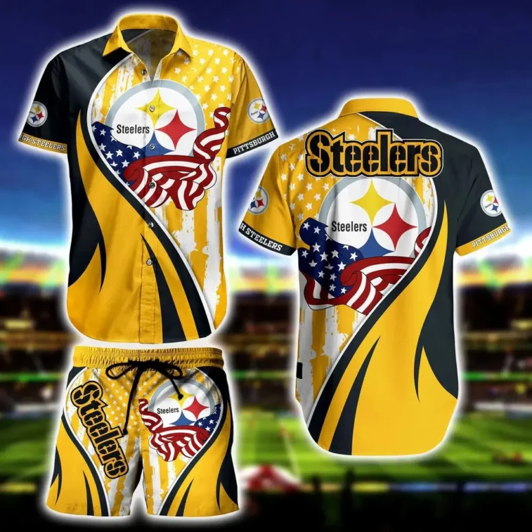 pittsburgh steelers american pride hawaiian shirt n4y7c