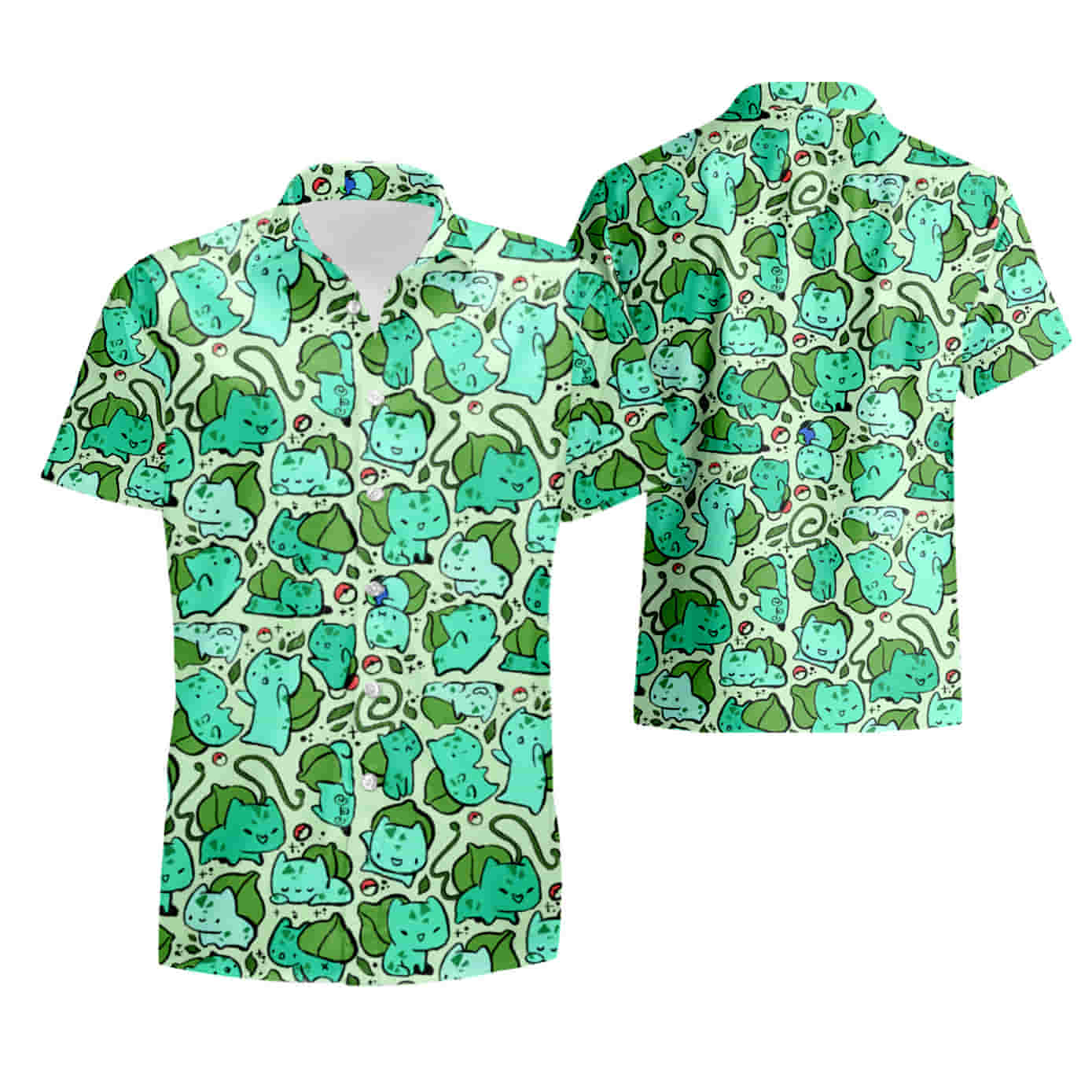 pokemon bulbasaur hawaiian shirt summer shirt 238f3