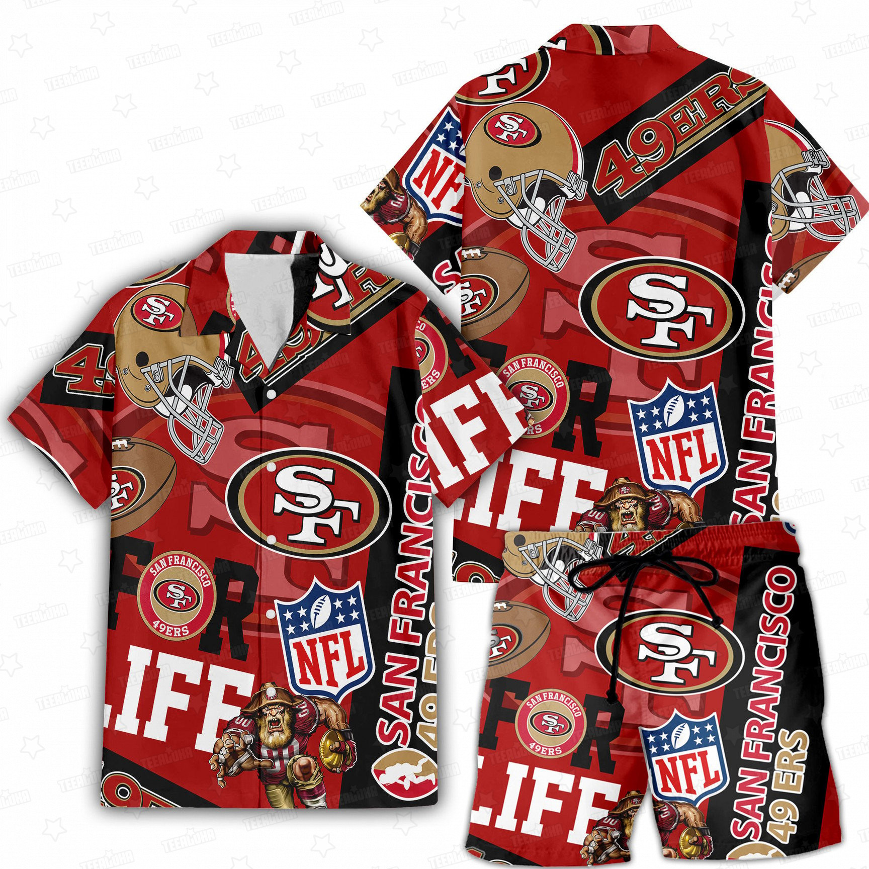 san francisco 49ers for life hawaiian shirt 2btez