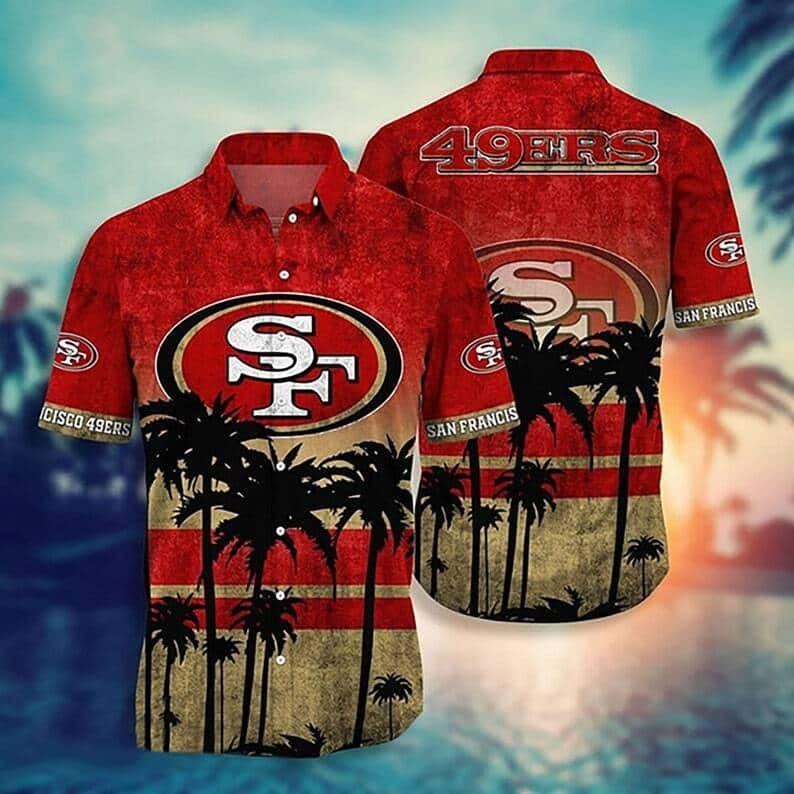 san francisco 49ers island sunset hawaiian shirt fhd9q