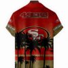 san francisco 49ers sunset palms tree hawaiian shirt ocfaj