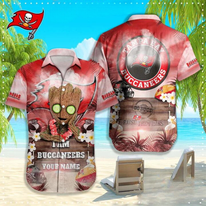 tampa bay buccaneers groot hawaiian shirt zfvyc