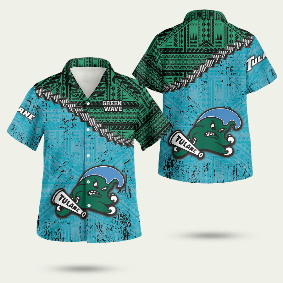 tulane green wave hawaiian shirt vi4q0