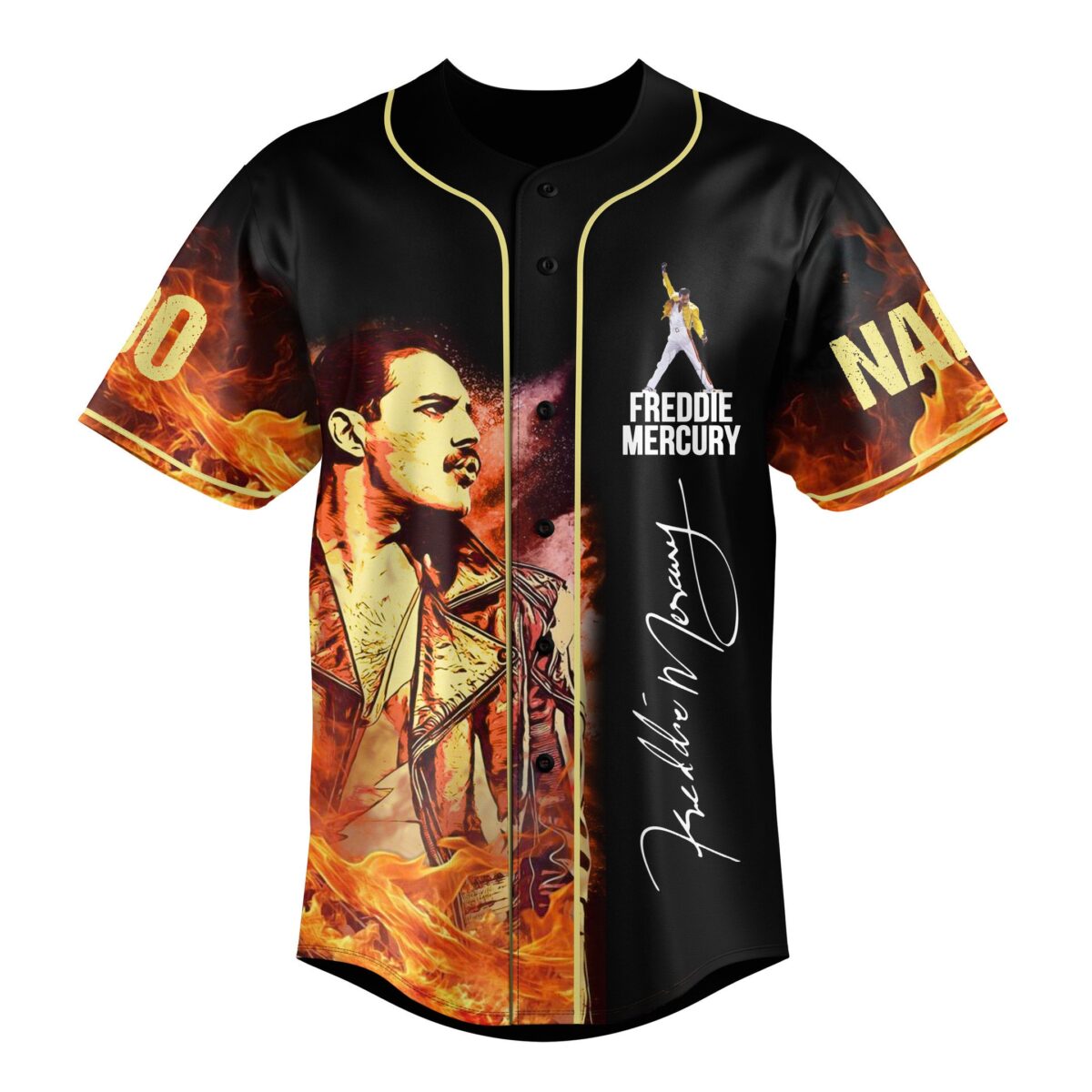 Freddie Mercury Baseball Jersey For Fans - Image 3