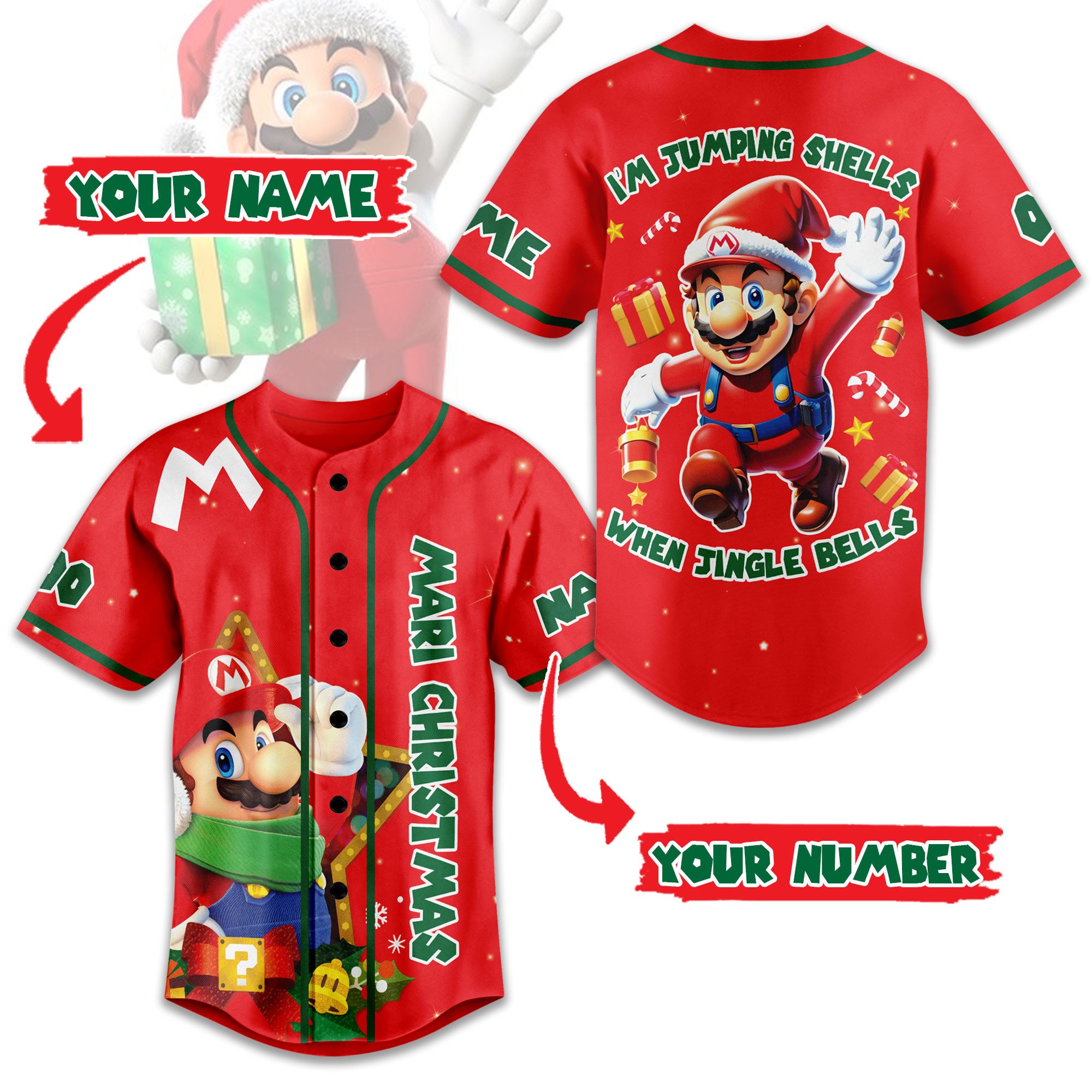 Mario Baseball Jersey For Fans