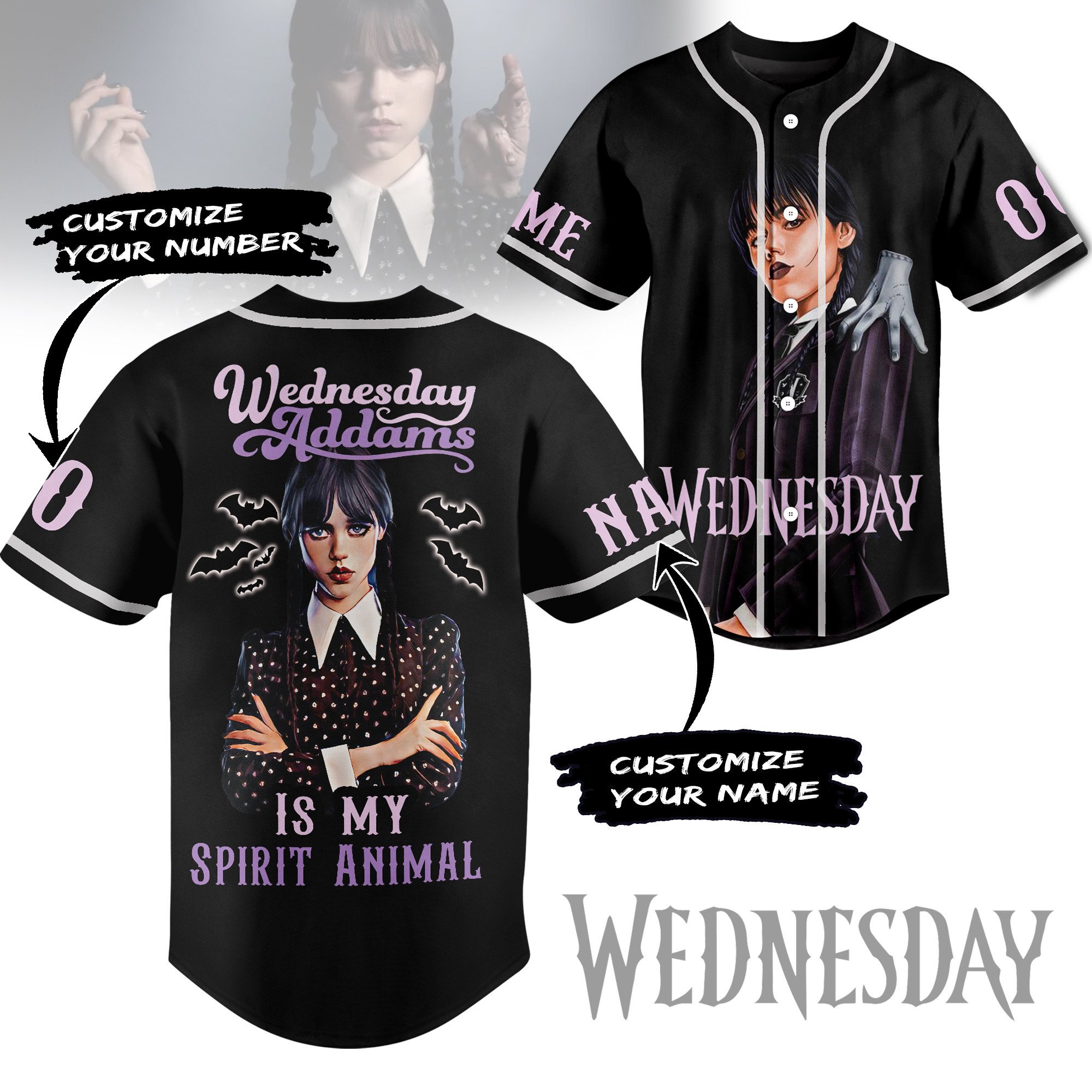 Wednesday Baseball Jersey For Fans