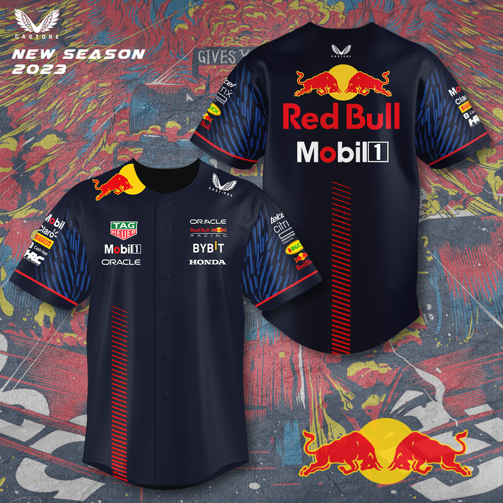 Red Bull Racing F1 Baseball Jersey For Fan